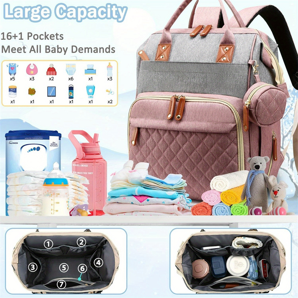 Diaper Bag Backpack Baby Bag,  - Food Storage Moms reseña y precio
