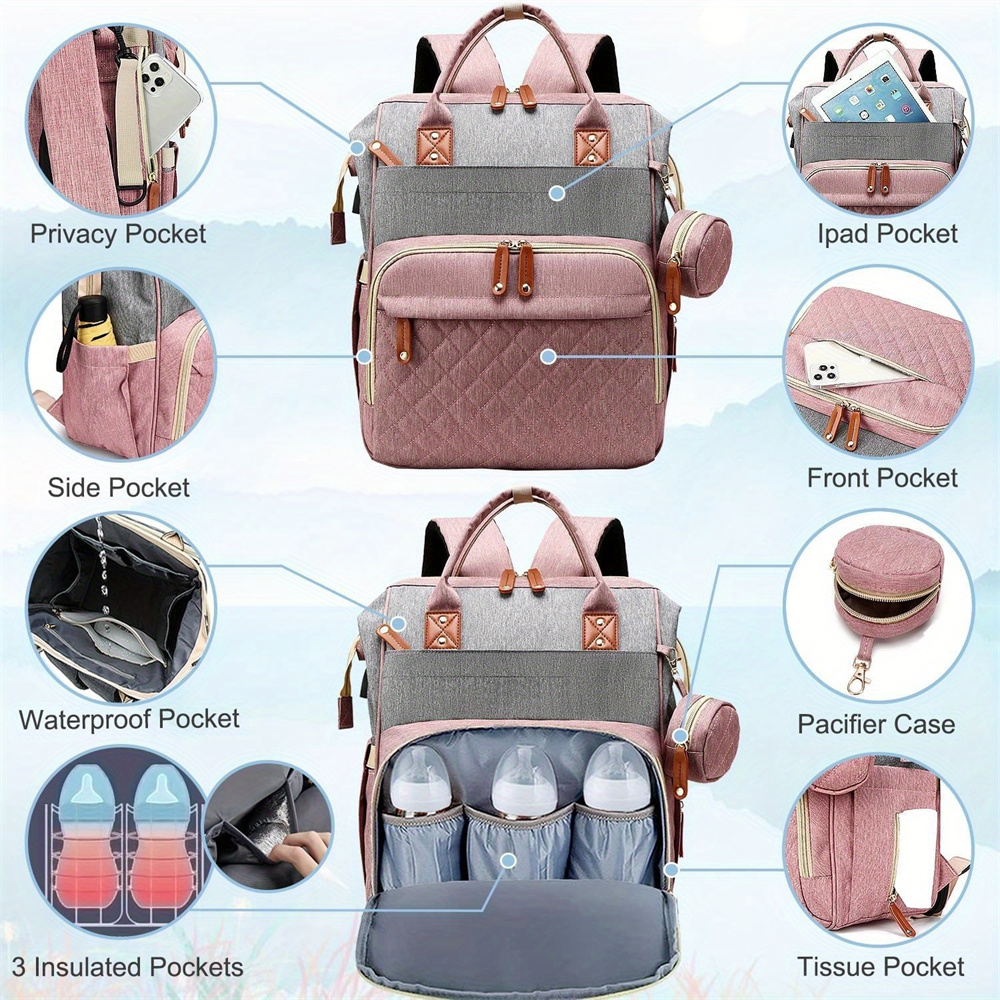 Diaper Bag Backpack Baby Bag,  - Food Storage Moms reseña y precio