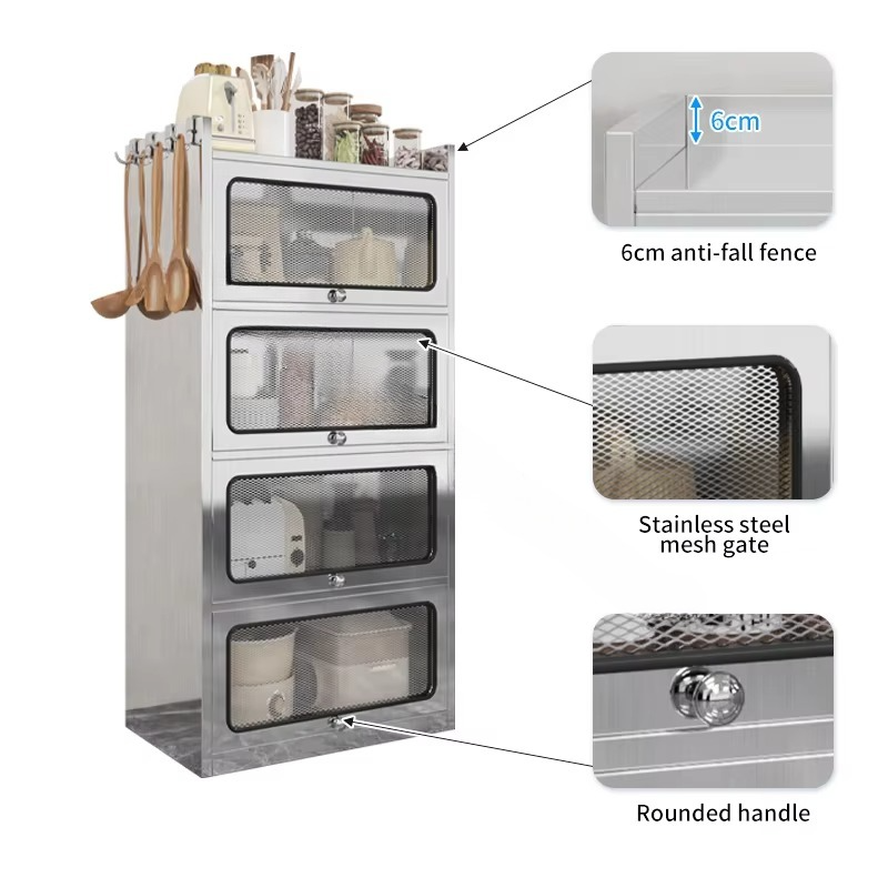 Stainless steel kitchen locker - Food Storage Locker reseña y precio