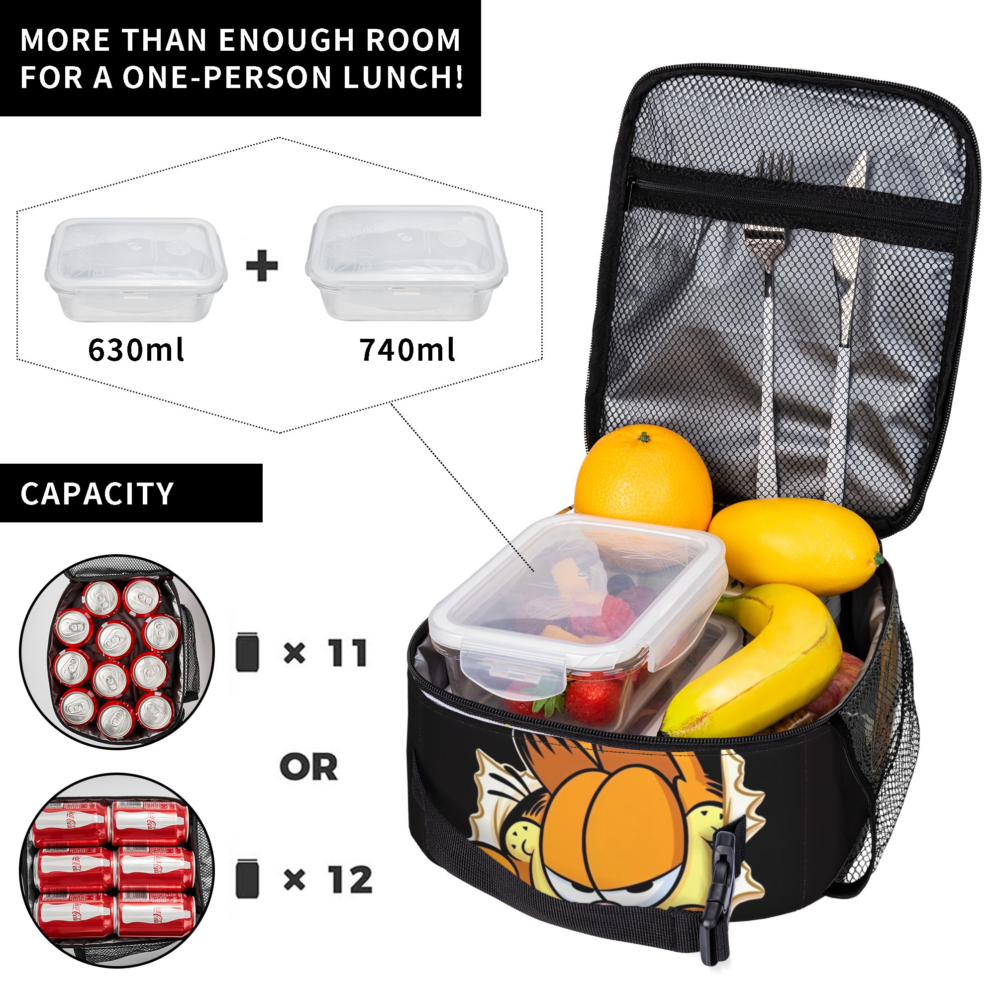 Garfielded Insulated Lunch Bag - Food Storage Hot reseña y precio