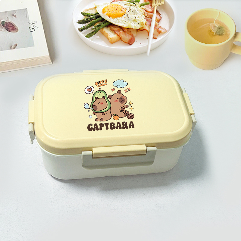 Capybara Bento Lunch Box Carto - Food Storage And Container reseña y precio