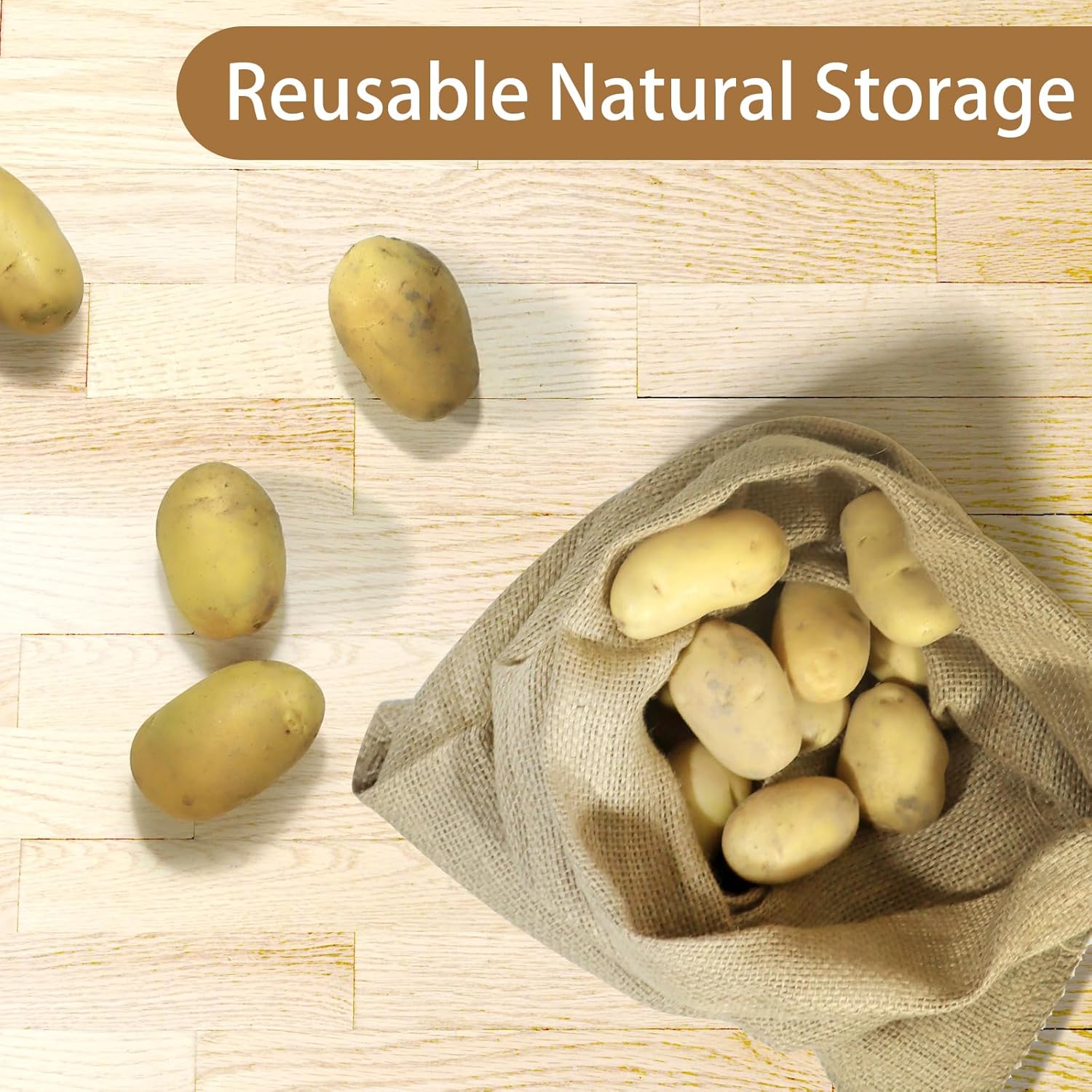 1 Pack Potato Sacks Burlap Bag - Food Storage Roots reseña y precio