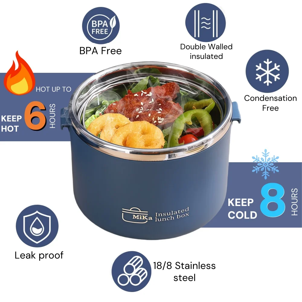 Stainless Thermal Insulation B - Food Storage Hot reseña y precio