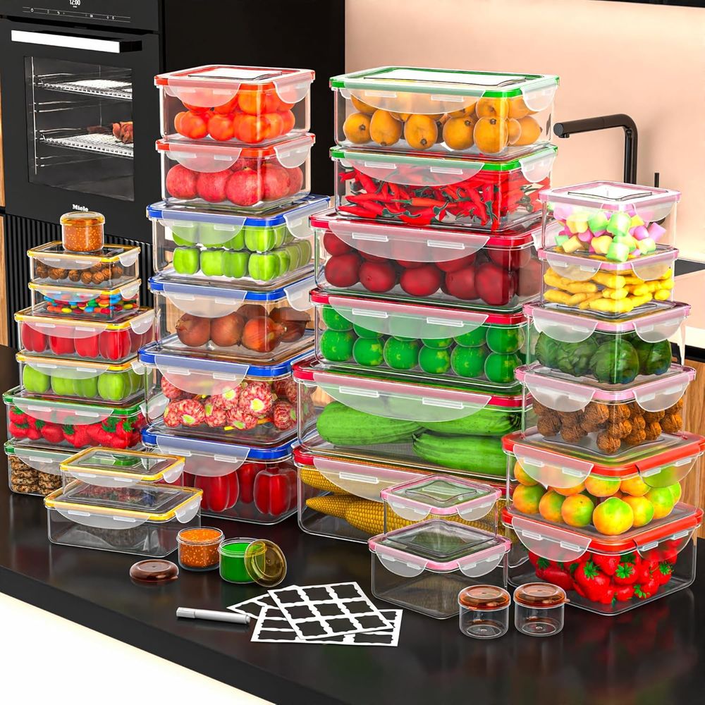 70 Pcs Large Food Storage Cont - Food Storage And Container reseña y precio
