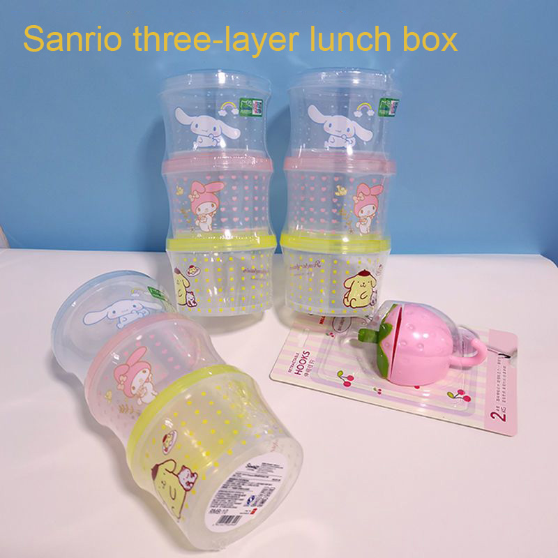 Kitty Bento Box Set 3 Pieces C - Food Storage In Room reseña y precio