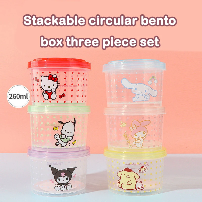 Kitty Bento Box Set 3 Pieces C - Food Storage In Room reseña y precio